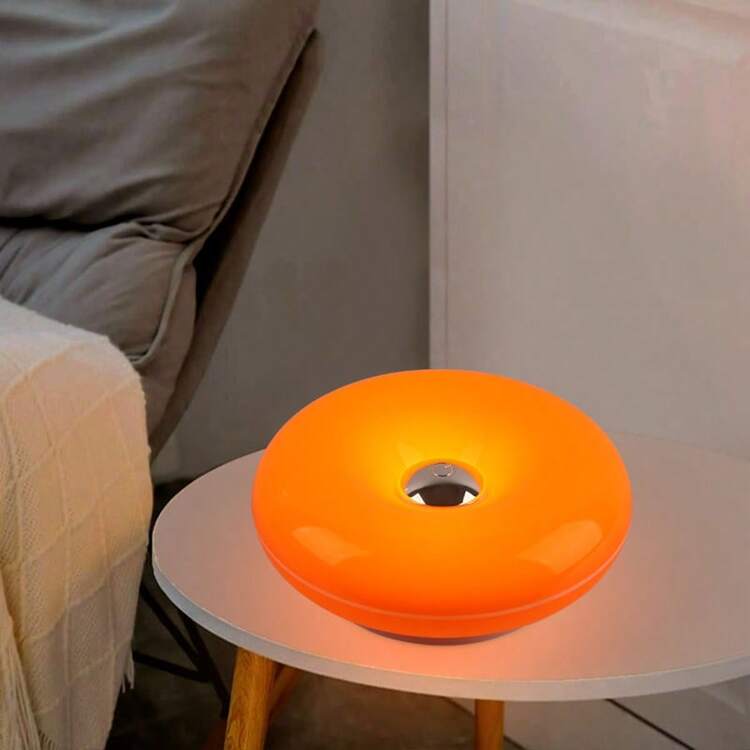 1 Peça Lâmpada de Atmosfera de Rosquinha - Alimentada por USB/Recarregável Tipo-C, Luz Decorativa LED Cuidadosa com os Olhos, Interruptor de Controle Tátil Lâmpada de Parede/Lâmpada de Mesa de Uso Duplo, Luz Decorativa Dimmerável de 3 Cores - Adequada para Corredor, Quarto, Sala de Estar, Decoração de Sala de Estudo - Multicolorido - Visão 17