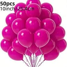 10pcs/20pcs/50pcs Per Set, 10inch/12inch/5inch, 16 Colors, Sequin Latex Balloons, Suitable For Valentine's Day, Wedding, Birthday Party, Anniversary, New Year, Family Gathering, Graduation, Halloween, Christmas Decoration, Birthday Decoration, Marriage, Wedding Decoration, Birthday Balloons