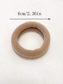 7pcs/Set Simple Elastic Hair Ties, Suitable For Ponytail, Everyday Use, Ponytail Holders, Hair Elastics, Hair Rubber Bands, Scrunchies, Home Beauty Women Accessory Gifts ,Gym Sport Outfit