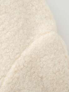 Women's 2025 Winter Fashion Casual Turndown Collar Long Sleeve Faux Fur Wool Blend Coat Jacket