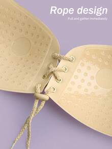 2 Pairs Of Adhesive Bras With Drawstring And Chest Patches For Lifting The Chest. Top Up Bra Accessories, Suitable For Backless Clothing And Various Occasions, Bra Push Up, Bra Invisible