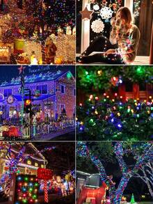 1pc Solar Powered String Lights, Outdoor Decorative Lights, 72FT LED String Lights, 8 Lighting Modes, Garden Decor Lights, Christmas Decor Lights (Multiple Sizes), Party Decor, Home Decor, Halloween, Christmas, Autumn, Winter Decoration Lights Christmas Decoration Christmas Tree Gift Decor Thanksgiving Wedding For Gifts Indoor Outdoor Garden Holiday Halloween Christmas Decor Thanksgiving Wedding For Gifts Indoor Outdoor Garden Holiday Halloween Decor Halloween Ornaments - Multicolor - View 9