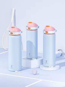 Meoky 40oz Vacuum Insulated Water Bottle With 2-In-1 Straw And Spout Lid, Insulated Cup, Keep Cold 24H, Leak-Proof, Fits In Car Cup Holder, Stainless Steel Tumbler For Sports, Travel, And School - Light Purple - View 9