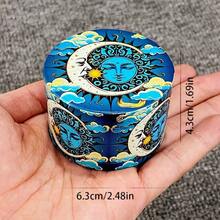 1.6/2/2.5英寸Moon Sun 香草研磨机金属四层研钵研磨机手动粉碎机锌合金波西米亚烟草草吸烟工具香烟雪茄配件礼物 - 月亮 - 查看 11