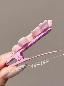 6 件女士可爱粉色樱花发夹、刘海夹、侧夹、BB 夹、花夹、适合日常使用的多功能发饰、爪夹、发夹、发夹、发夹、鳄鱼发夹