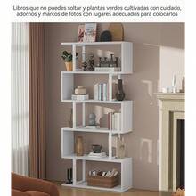 Librero Minimalista Estructura Geométrica En Forma De S - Marrón - Ver 6