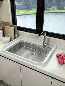 1 Roll Silicone Water Stopper For Shower - Easy Install Dry And Wet Separation Barrier, No Power Needed, White Flood Guard For Bathroom Bathroom Accessories Bathroom Tools