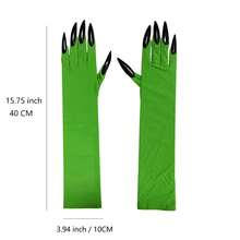 1pc 2025 New Halloween Long Nails Demon Claw - Performance Prop - Party Costume Prop - Green Claw Gloves - Devil Gloves - Prank Toy - Student Gift - Holiday/Birthday Gift - Perfect Gift - Multicolor - View 8