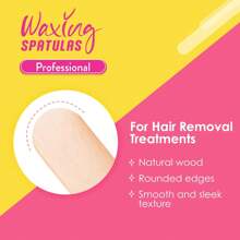 JFA Supplies Wooden Waxing Spatulas Wax Applicator Sticks For Hair Removal, Disposable, Professional Salon Quality