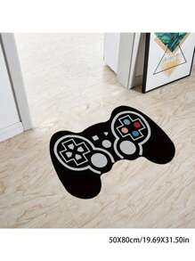 1pc Game Controller Shaped Carpet, Black Video Game Gamepad Rug, Gaming Gamer Carpet, For Boys Room, Gaming Enthusiast Decor Rug, Stylish Carpet, Shower Mat, Sofa Cushion, Home Decoration, Living Room Rug, Bedroom Rug, Entryway Rug, Kitchen Rug, Bathroom Rug, Study Room Rug - Multicolor - View 10