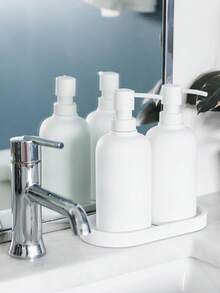 浴室梳妆台托盘，椭圆形硅胶厨房皂碟梳妆台托盘珠宝托盘浴室台面化妆品香薰蜡烛收纳托盘 - 彩色 - 查看 9