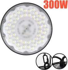 100W/300W/500W UFO LED High Bay Lights,6500K&IP 65 Waterproof LED Light,Hanging With Hook/Chain/Plug Factory Warehouse Workshop Store Garage Gym Industrial Shed Factory (300W)
