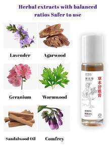 10ml, Herbal Sleeping Cream, Natural Herbs, Plant Extracts, Gentle Formula, Soothes The Mind And Helps You Sleep, Relieves Anxiety, Helps You Sleep Well All Night, Just Apply And Use, Solves Problems Such As Difficulty Falling Asleep, Frequent Night Awakenings, Insomnia And Anxiety, Etc. - Lavender Herbal Sleeping Balm - View 2