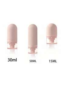 15-30-50ml Botellas recargables con bomba - Compactas y lindas, a prueba de agua y portátiles, botellas de viaje con tapa para crema cosmética, loción, ungüento, envases de crema para el cuidado de la piel, bálsamo labial, accesorios de baño y artículos de viaje esenciales - Rosa - Ver 14