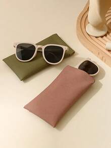 1 pieza Estuche magnético multifuncional para gafas, bolsa de almacenamiento compacta y portátil para gafas de sol con autoadhesión, bolsa de tela resistente adecuada para el almacenamiento doméstico de gafas, caja portátil para gafas de sol, bolsa colgante para gafas, funda protectora de cierre automático para llevar - Multicolor - Ver 6