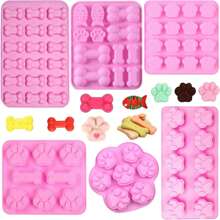 1入組寵物補充劑模具，貓條狗零食模具，DIY補充劑模具，為狗製作不同的假日餐，生日餐，萬聖節禮物 - 彩色 - 查看 8