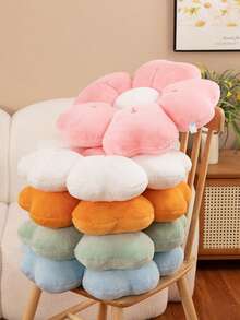 全新花卉造型地垫，柔软舒适的雏菊抱枕，可爱的家居装饰设计，沙发，床，抱枕，送给家人和朋友的时尚礼物，适合各种节日 - 彩色 - 查看 4