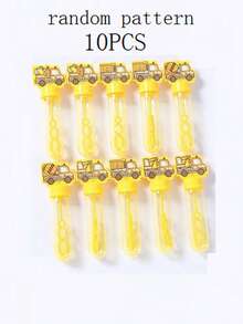 10Pcs Empty Engineering Vehicle Pattern Bubble Tubes(Bubble Liquid Is Not Included),Thick Plastic Party Bubble Stick , Reusable Bubble Soap Bottle,Engineering Vehicle Party Favors & Decorations,Construction Vehicle Party Supplies,Outdoor Party Decoration,Bubble Birthday Party Gift,Gender Reveal Party Decor,Birthday Decorations,Babyshower Supplies,Wedding Decor,Wedding Items,Bridal Shower Favors,Holiday Party Supplies