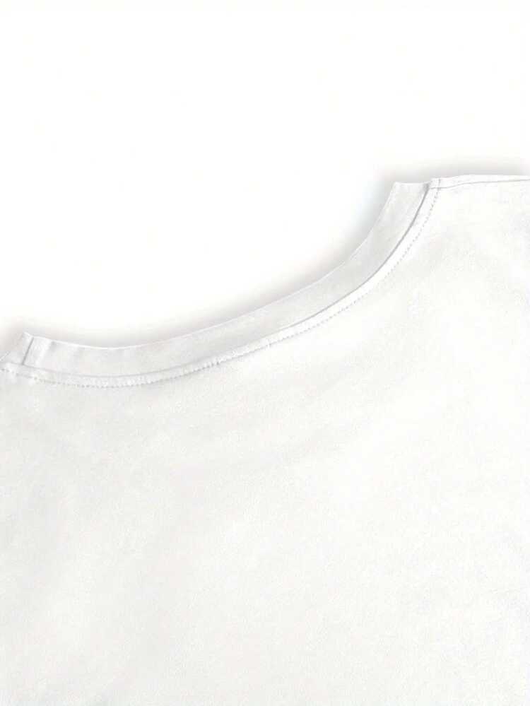 New Women's Sweatshirt Long Sleeve T-Shirt For Women - Italian Psychological Terms Print In Purple - Slim Fit, Casual And For Parties - Machine Washable, Non-Transparent Round Neck, Spring/Summer Clothing, Geometric Pattern T-Shirts, Comfortable Fabric, Opaque Material Loose And Comfortable - White - View 3