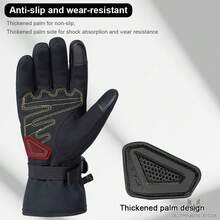 ALPINES FOX Winter New Motorcycle Gloves Warmer Waterproof Motorbike Reflective Gloves Touch Screen Windproof Motocross Outdoor Riding Gloves