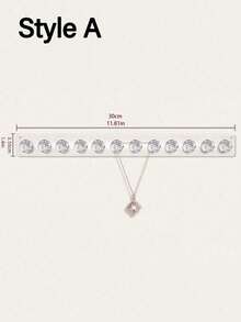 1 Giá treo đồ trang sức trong suốt gắn tường - Giá trưng bày nhiều móc cho vòng cổ, vòng tay và hoa tai - Lý tưởng cho bàn trang điểm, tủ gương và ký túc xá - trong suốt - Xem 13