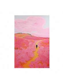 1 件花卉墙面艺术、粉色墙面装饰、彩色极简主义艺术印刷品、家居装饰、粉色公寓装饰、墙面艺术、艺术印刷品、画布、海报 - A 無框 - 查看 18