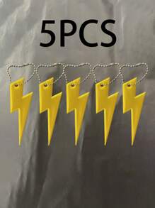 尖头闪电 PVC 反光吊坠钥匙扣 精致礼品 交通警示标志 背包挂饰