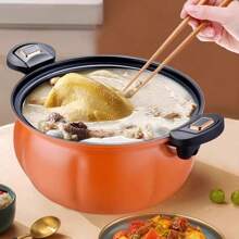 Multi-Function Pumpkin Pot, Large Capacity Soup Pot, Stew Pot, Non-Stick Pot, Pressure Cooker, Suitable For Home Use, Electric & Gas Stove