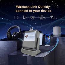 DONGYING Home Projector, High Definition, Supports Mobile Phone Connection, Swivel Stand, Projection, Touch Screen, Suitable For Bedroom Wall Projection - UK Plug(220-240V) - View 9