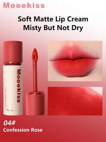 Mooekiss 丝绒哑光唇彩，滋润不干燥 (04) - 04 Confession Rose - 查看 1
