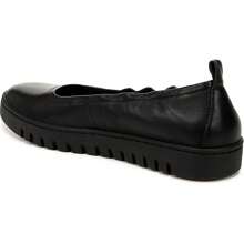 Vionic Vionic Uptown Ballet Flats Womens 7 Black Leather Round Toe Slip-On Shoes VER123