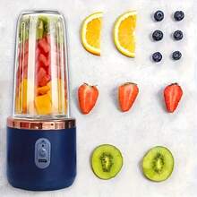 1pc Portable USB Rechargeable Blender - 1500mAh Digital Display, Stainless Steel & Plastic Material, Includes Water Bottle For Smoothies, Ice Cubes, Fresh Juice - Compact For Travel, Home, Office Use, Portable Smoothie Blender, On-The-Go Nutrition, Compact Juicer, Durable Kitchen Gadget - Multicolor - View 2