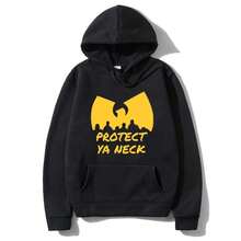 Hip Hop Années 90 Wu Clan T-Tangs Hoodie Men Women's Casual Autumn Winter Vintage Hoodies Fleece Long Sleeve Hooded Sweatshirts - 黑色 - 查看 1