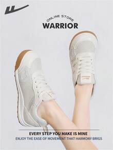 WARRIOR Warrior Women's Board ShoesSpring And SummerLightweightComfortableBreathableModest StyleCasual Yet SleeksneakersApplicable Throughout The Yearwear-ResistingAll-Day WearTraining SneakersRunning Shoes Little White Shoes
