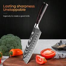 Professional Kitchen Chef Knife - Ultra Sharp Meat Cleaver And Vegetable Kitchen Knife, Chef Knife For Home And Kitchen, Home Cooking Gifts For Women And Men - D - View 6
