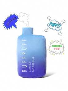 1pc 5*7 Inch Polyester Cute Plush Dog Toy - Funny Imitation Puppy Toy With Squeaker - Dog Birthday Gift (Blue)