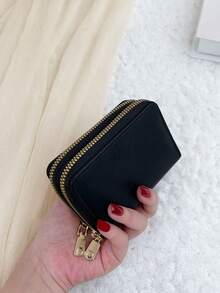 Letter Graphic Multi-Card Card Organizer Storage Cards Slim Lightweight Portable Cash ID Card Card Coin Pocket Short Wallet Small Pouch Small Pocket Wallet For Birthday Gift Teenagers For College Student School Student Wallet Small Wallet Teacher Gifts Gift For Girlfriend Gifts Gift Bag Present For Teachers School Supplies Teacher Gifts