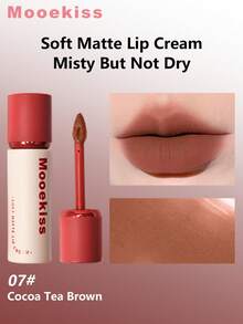 Mooekiss 丝绒哑光唇彩，滋润不干燥（07） - 07 Cocoa Brown - 查看 1