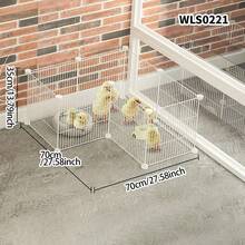 Large Size Cage, Home Use Breeding Pen, Chick Raising Enclosure, Rabbit Hutch With Anti-Escape Fence