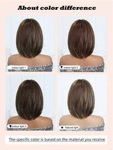 12 Inch Light Blonde Dark Root And White ,Black Colourful Medium Part Short Straight Hair Beautiful Daily Use Ladies Wig Synthetic Wig. Cosplay White Colourful Synthetic Hair Wig High Temperature Hair For Women Middle Part Straight Hair Wig Holiday Daily Fashion Style Synthetic Hair Wig Woven Hair Wig For Halloween And Christmas