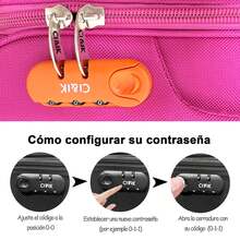 Juego 2 Maletas De Viaje 20 Y 18 Inch Rigidas Ruedas Candado: Set de maletas rígidas 20" y 18" con ruedas 360° candado integrado organizador interior ligera y resistente ideal viajes cortos y combinados. - Rosa - Ver 7