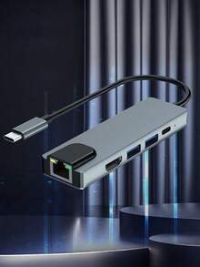 One-To-Five Type-C 4K High-Definition HDTV With PD 100W Charging USB 3.0 And USB 2.0 Data Transmission Expansion Dock