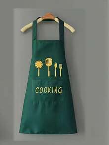 2 Stücke/1 Stück Premium Wasser- und Öl-beständige Kochschürze - langanhaltend, mit Besteckstaschen, anpassbare Einstellungen, perfekt für den Einsatz in Cafés, Restaurants und Heimküchen, ein stilvoller, vielseitiger Gegenstand, der unverzichtbar ist