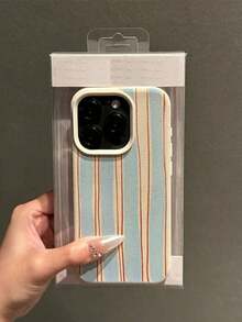 Funda de Teléfono con Textura de Cuero Sintético Compatible con iPhone 17 Air/16E/15/14/13/12/11 Pro/Promax/Plus/X/XS/XS Max, Buen Agarre, Múltiples Colores Disponibles, Protección de Borde Suave, Adecuada para Hombres y Mujeres - Blanco antiguo - Ver 1