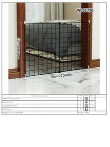 宠物门免钻狗栅栏围栏室内小型犬泰迪柯基犬防护栅栏隔离门笼子