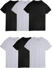 Black/Grey - 6 Pack