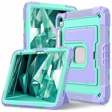 Military Industry Anti-Fall Tablet Protective Case Compatible With Ipad Soft Anti-Fall Protection, Ultra-Thin/Smart Stand Compatible With Ipad 10.2/10.9/11, 10th Gen, Ippad Air 11, Ipad Air4/5 - Multicolor - View 18