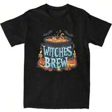 2026 Streetwear T-Shirt Witches Brew Cotton T-Shirts Hipster T-Shirt For Men And Women Summer Y2K Retro Casual Short Sleeve T-Shirt Tops Loose And Comfortable - Hintere 8 - Übersicht 6
