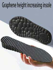 1 Pair Graphene Insoles, Odor-Resistant, Massage, Shock-Absorbing, Comfortable, Breathable, High Elastic Support, Unisex - Graphene Insoles - View 5