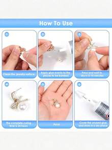 B-7000 手工水晶胶，50ml/110ml（3.7 液体盎司）透明 B-7000 超级珠宝粘合剂，透明工业胶水，适用于织物、手机壳、珠宝制作、水晶宝石、石头、木材、玻璃等。 - 無色 - 查看 4